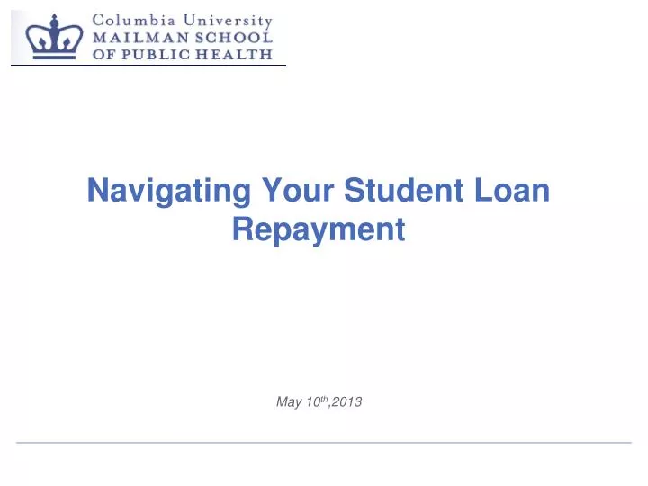 navigating your student loan repayment