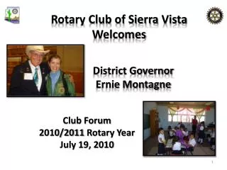 Rotary Club of Sierra Vista Welcomes