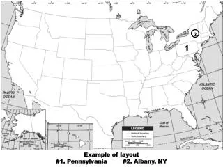Example of layout #1. Pennsylvania	#2. Albany, NY