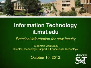 Information Technology it.mst.edu