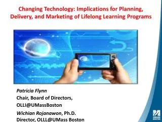Changing Technology: Implications for Planning, Delivery, and Marketing of Lifelong Learning Programs
