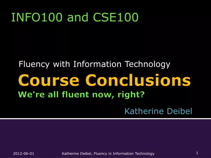 fluency with information technology