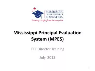 Mississippi Principal Evaluation System (MPES)