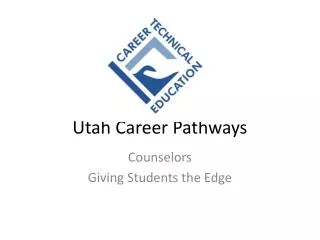 Utah Career Pathways