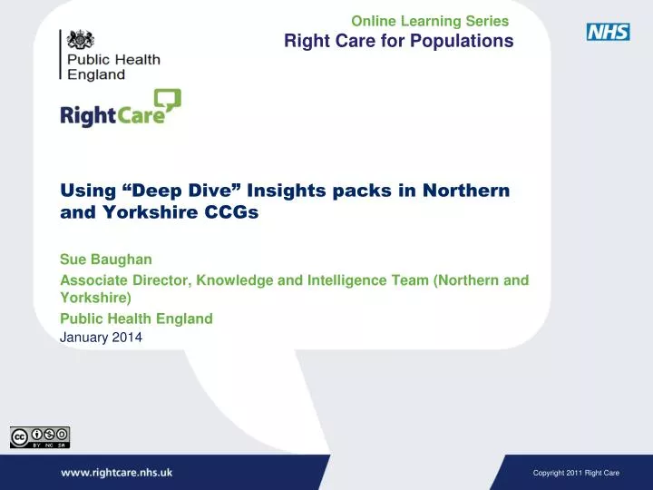 using deep dive insights packs in northern and yorkshire ccgs