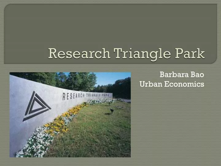 research triangle park