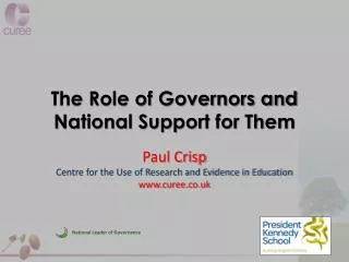 The Role of Governors and National Support for Them