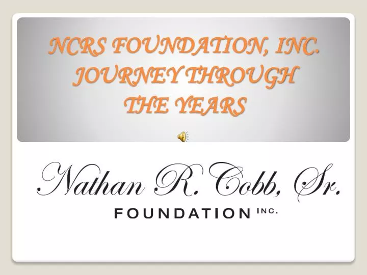 ncrs foundation inc journey through the years