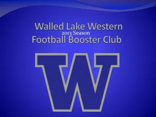 Walled Lake Western Football Booster Club