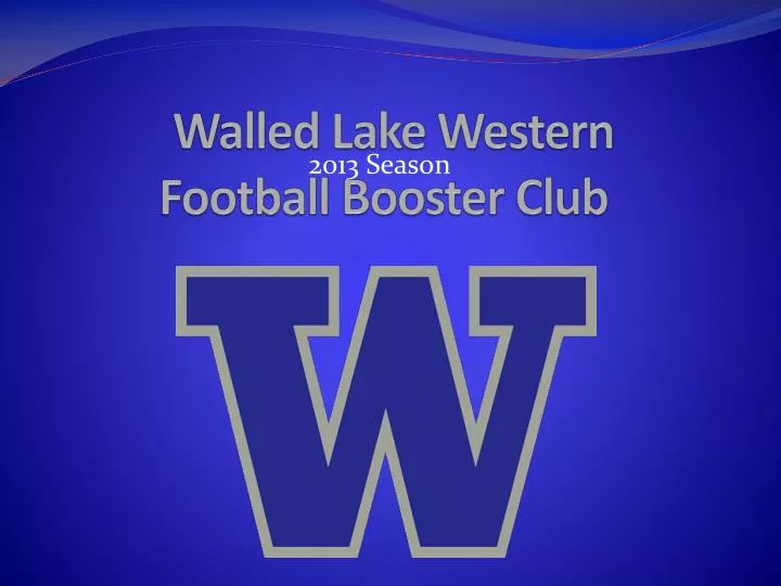 walled lake western football booster club