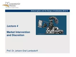 Lecture 4 Market Intervention and Discretion