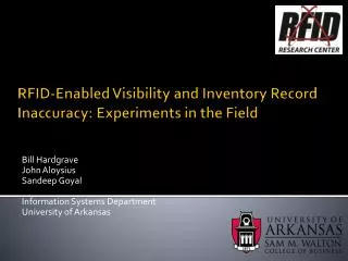 RFID-Enabled Visibility and Inventory Record Inaccuracy: Experiments in the Field