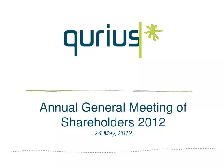 annual general meeting of shareholders 2012 24 may 2012