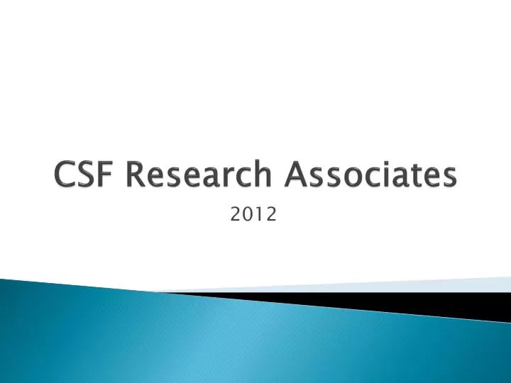 csf research associates