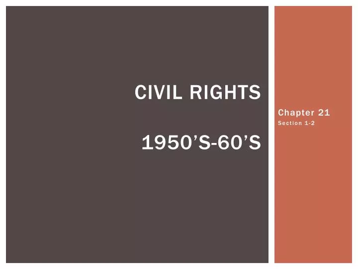 civil rights 1950 s 60 s