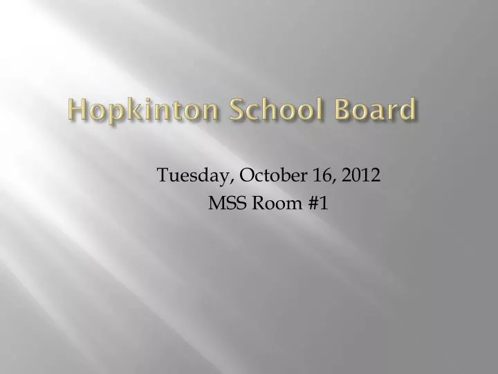 hopkinton school board
