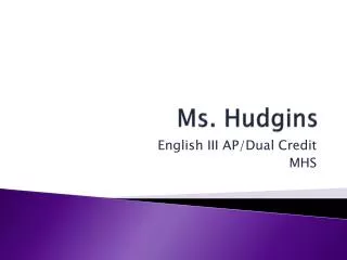 Ms. Hudgins