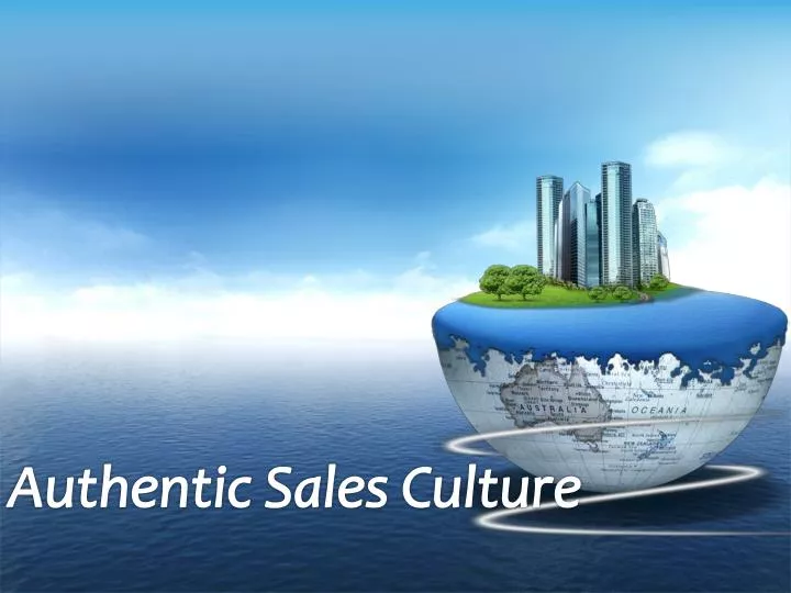 authentic sales culture
