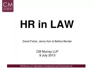 HR in LAW