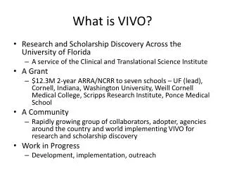 What is VIVO?