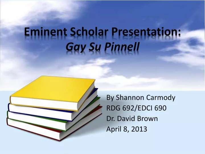 eminent scholar presentation gay su pinnell