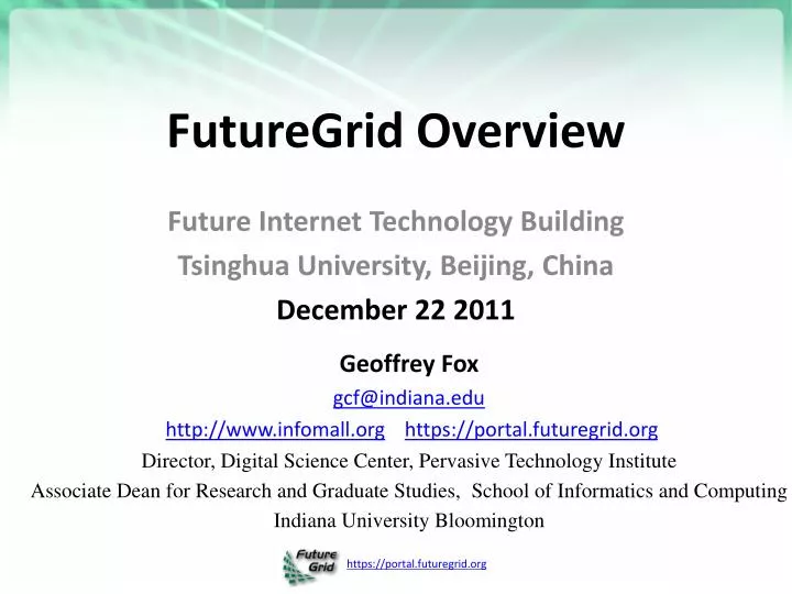 futuregrid overview