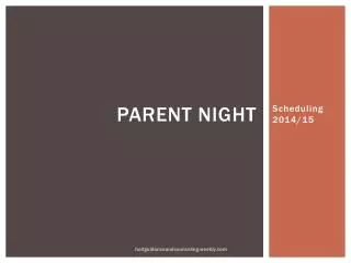 Parent Night