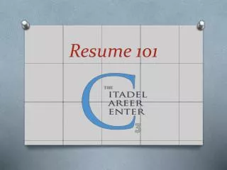 Resume 101