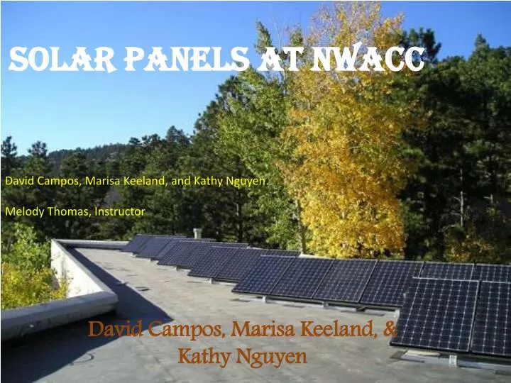 solar panels at nwacc