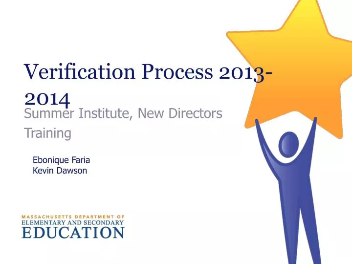 verification process 2013 2014