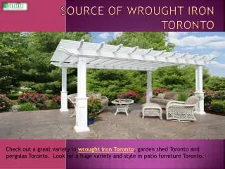 Source Of Wrought Iron Toronto