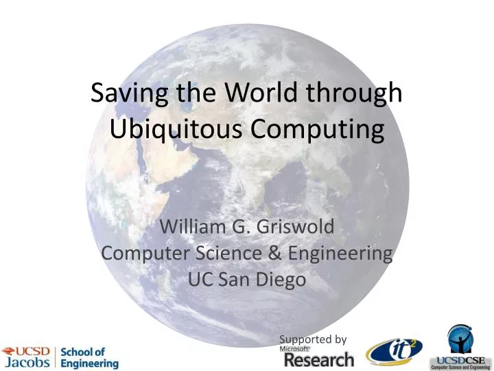 saving the world through ubiquitous computing