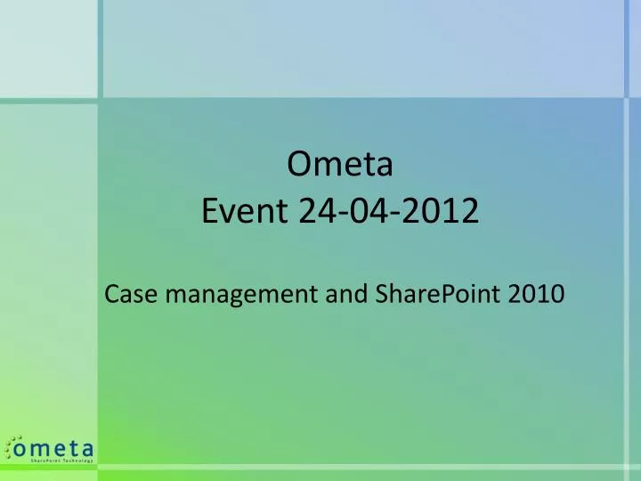 ometa event 24 04 2012