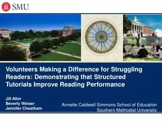 Volunteers Making a Difference for Struggling Readers: Demonstrating that Structured Tutorials Improve Reading Performan