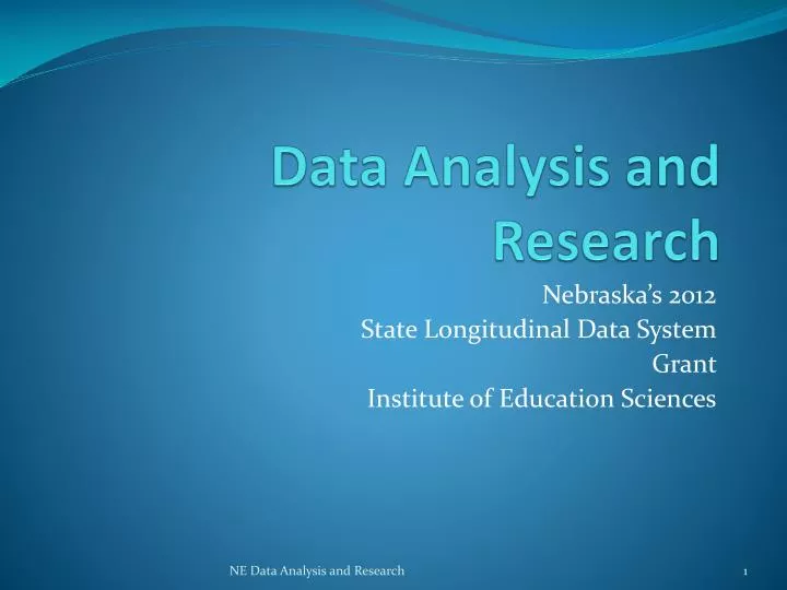 data analysis and research