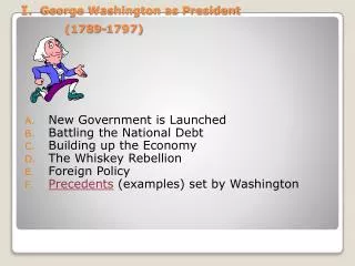 I. George Washington as President (1789-1797)