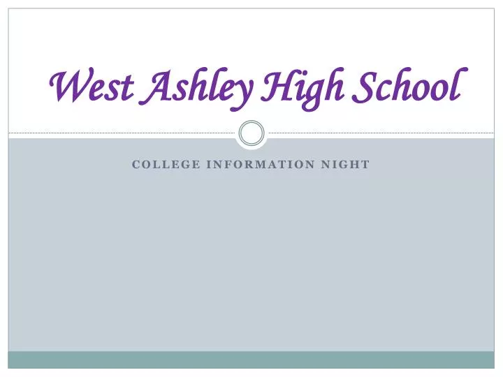 west ashley high school