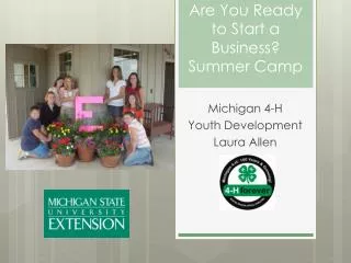 Are You Ready to Start a Business? Summer Camp