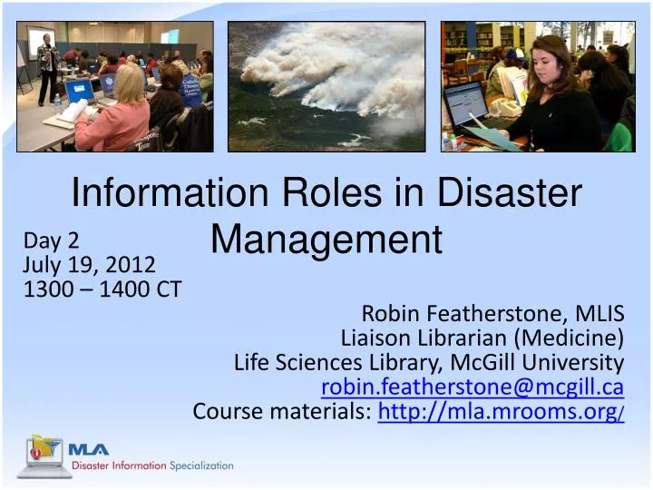 information roles in disaster management