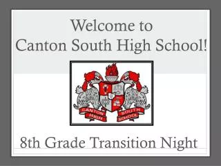 Welcome to Canton South High School!