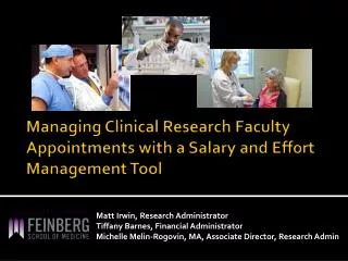 Managing Clinical Research Faculty Appointments with a Salary and Effort Management Tool