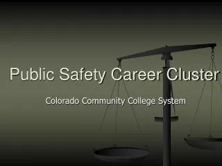 Public Safety Career Cluster