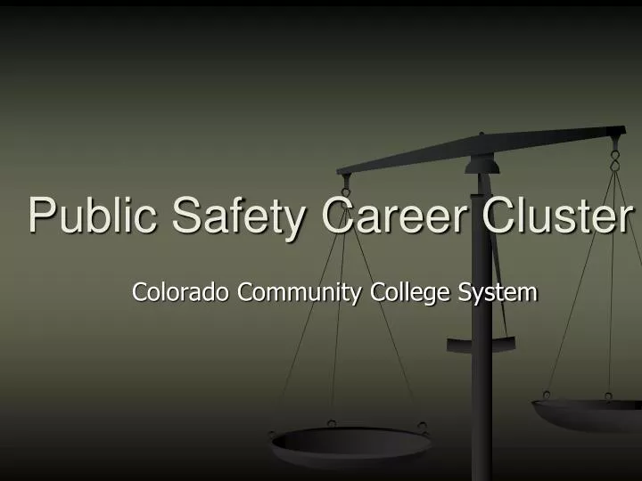 public safety career cluster