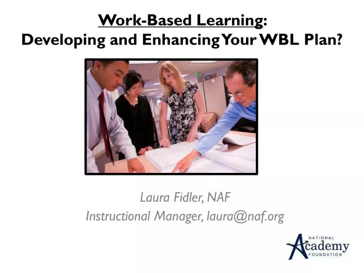 work based learning developing and enhancing y our wbl plan