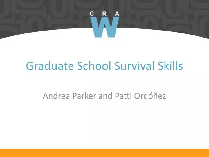graduate school survival skills