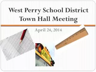 West Perry School District Town Hall Meeting
