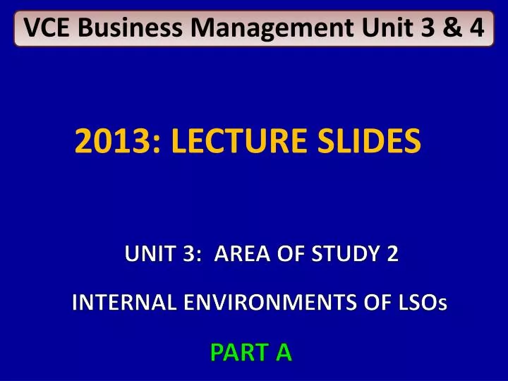 vce business management unit 3 4