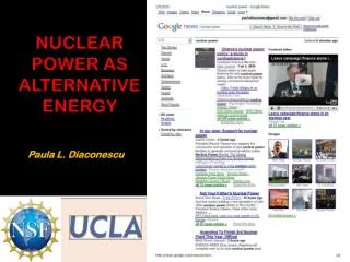 NUCLEAR POWER AS ALTERNATIVE ENERGY