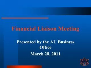 Financial Liaison Meeting