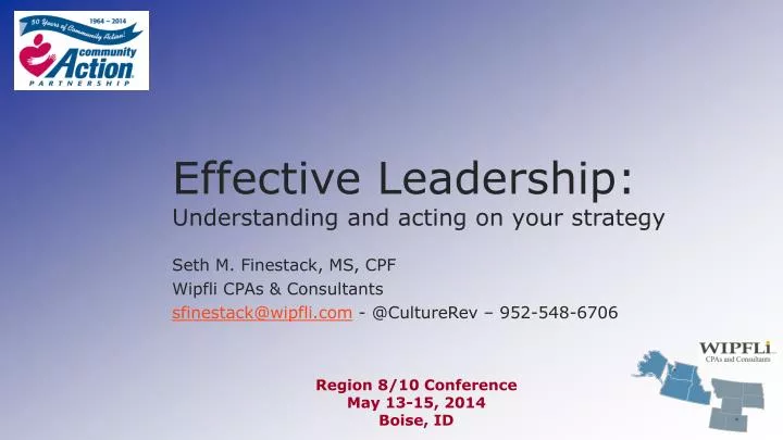 effective leadership understanding and acting on your strategy